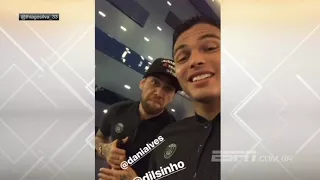 NEYMAR, DANI ALVES E THIAGO SILVA, FARRINHA DE LEVE!