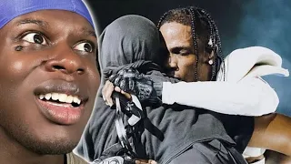 Travis Scott Brings Out Kanye West LIVE At Circus Maximus ITALY REACTION!! #travisscott
