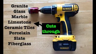 BEST Drill bit for Drilling Granite counter top - Open & review