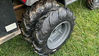 How to put Dually wheels on a garden tractor