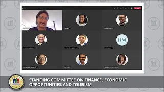 STANDING COMMITTEE ON FINANCE, ECON OPPORTUNITIES AND TOURISM, 26 AUGUST 2020, 09:00