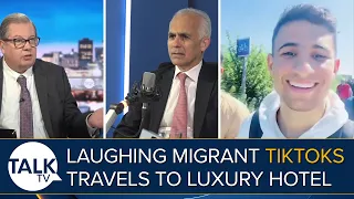 Laughing Migrant TikToks His Travels To 'Luxury' UK Hotel | Mike Graham And Ben Habib Discuss