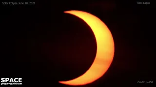 Solar Eclipse June 10, 2021 | Time Lapse (One Minute)