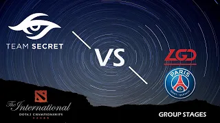 🔴 [EN] Dota 2 Live | Team Secret vs PSG.LGD | International 2019 Group Stages | BO2 Game 01