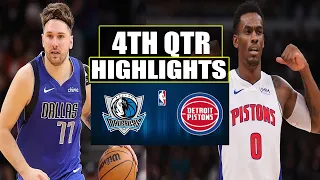 Detroit Pistons VS Dallas Mavericks 4TH QTR Highlights | March 9 | 2024 NBA Season