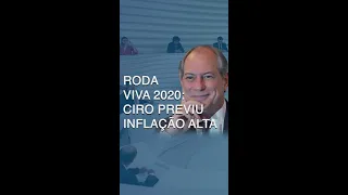 #shorts Ciro Gomes no Roda Viva: Inflação vai subir!