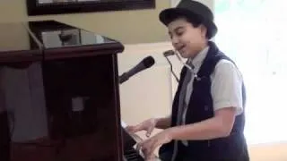 12 year old performs - Piano Man
