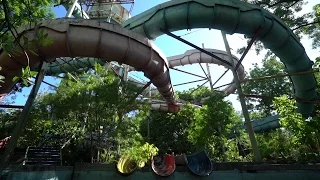 Abandoned Water Park ( Big water slides!! ) Philippines!