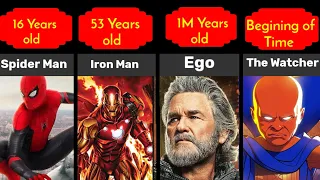 Marvel All characters Age