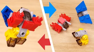 How to build LEGO brick mini 3 combiner transformer mech MOC - Monster Slayer