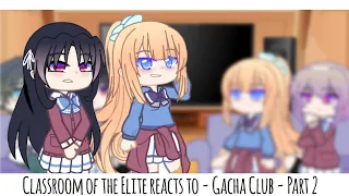 Classroom of the Elite reacts to | Class D reacts to | 2/2 | kinda short!!