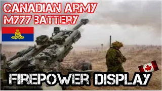 Canadian Army Artillery Gunners Demo