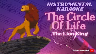 Instrumental Karaoke - Circle of Life by Hans Zimmer With Music Score - The Lion King Walt Disney