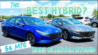 2023 Hyundai Elantra Hybrid Blue vs. Elantra Hybrid Limited