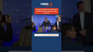 Bolsonaro se irrita com jornalista e abandona entrevista