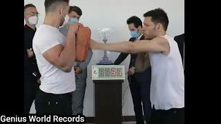 World Record Most full extension 403 punches in one minute l @world record #shorts 😱