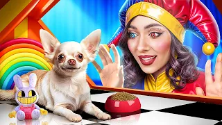 A Incrível Sala de Circo Digital para Meu Cachorrinho! Pomni Salvou um Cachorro