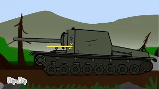 Flippaclip Tank Animation: Su-100y (THE SOVIET BOX TANK)