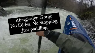 Aberglaslyn Gorge Kayaking - No stopping, just paddling.