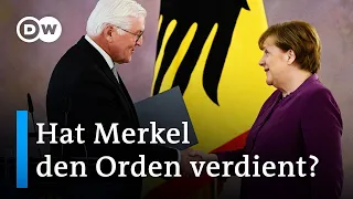 Kritik an der Verleihung des Großkreuzes an Alt-Bundeskanzlerin Angela Merkel | DW Nachrichten