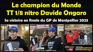 Davide Ongaro champion du monde TT 1/8 nitro lors de sa victoire au Grand Prix de Montpellier 2023