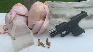 Glock 29 10mm Ballistics Gel Chicken