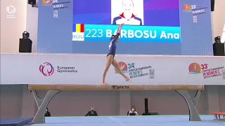 Ana BARBOSU (ROU) - 2020 junior European Champion, beam