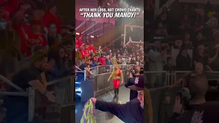 Mandy Rose Gets Loud "Thank You Mandy" Chants After NXT Women's Championship Loss #shorts