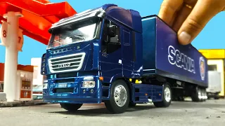 Поставил на грузовик IVECO полуприцеп от SCANIA. Что получилось! Про машинки.