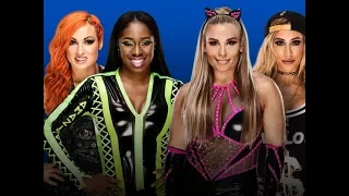 WWE 2K18 BECKY LYNCH and NAOMI vs NATALYA and CARMELLA TAG TEAM MATCH LEGEND DIFFICULTY