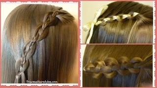 Waterfall Chain Braid Tutorial, Princess Hairstyles