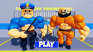 💪MUSCLE BARRY,S PRISON RUN SCARY OBBY #roblox #games