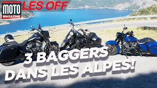 Trois Baggers dans les Alpes ▶︎ OFF Moto Magazine