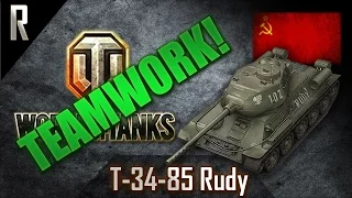 ► World of Tanks - Teamwork: T-34-85 Rudy [12 kills, 4000 dmg]
