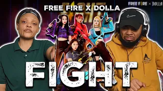 FIRST TIME REACTING TO Free Fire X DOLLA - FIGHT MV