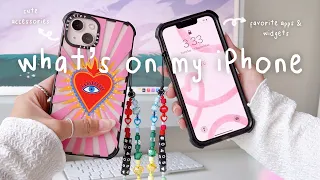 what's on my iPhone 13 : wallpaper, useful apps, cute widgets + accessories ❤️