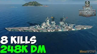 World of WarShips | Friedrich der Große | 8 KILLS | 248K Damage - Replay Gameplay 4K 60 fps