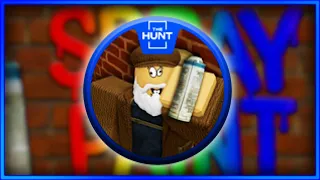 HOW TO GET THE HUNT BADGE IN SPRAY PAINT(event) | ROBLOX