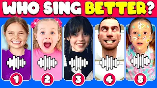 Guess Who's SINGING 🎤🔊 | Lay Lay, King Ferran, Kinigra Deon, Salish Matter, Wednesday, MrBeast, Elsa