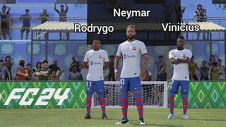 FC 24 VOLTA - Neymar Vinicius Rodrygo vs Pele Ronaldinho Cantona - VOLTA 3v3