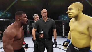 🥊Mike Tyson vs. Shrek (EA Sports UFC 2) - CPU vs. CPU - Crazy UFC 👊🤪