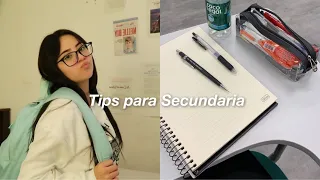 Tips para la Secundaria "Regreso a clases" 🎒