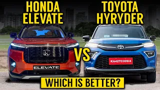 Honda Elevate VS Hyryder | Toyota Hyryder VS Elevate | Which SUV is better? Detailed comparison