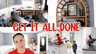 GET IT ALL DONE WITH ME! CLEANING MOTIVATION, DECORATING, COSTCO HAUL! MOM LIFE VLOG!