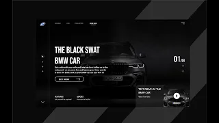 Car website UI Design in Adobe XD - speed tutorial - How to design in Adobe XD