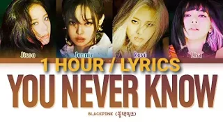 [1 HOUR] BLACKPINK - You Never Know (Color Coded Lyrics Eng/Rom/Han/가사)