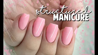 HOW TO DO A STRUCTURED MANICURE WITH BUILDER IN A BOTTLE AND GEL POLISH | Gel Polish Manicure