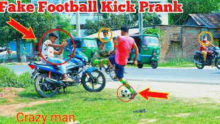 Fake Football Kick Prank !! Football Scary Prank - Gone Wrong Reaction | by Razu prank TV