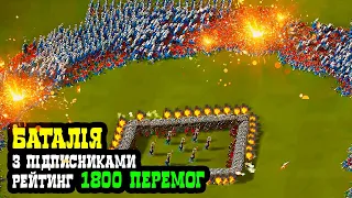 🔴36000 ВІЙСЬК! ЕПІЧНА БАТАЛІЯ 2,5 vs 3 з ПІДПИСНИКАМИ Каналу | КОЗАКИ 3