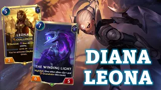 NIGHTFALL In Standard! Leona Diana - Masters Deck Gameplay Legends of Runeterra